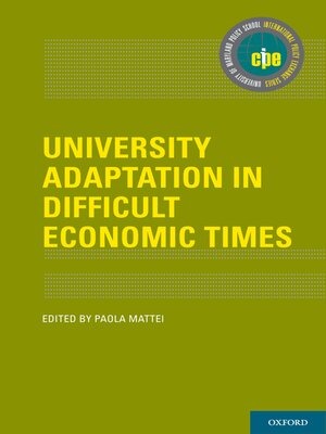 cover image of University Adaptation in Difficult Economic Times
